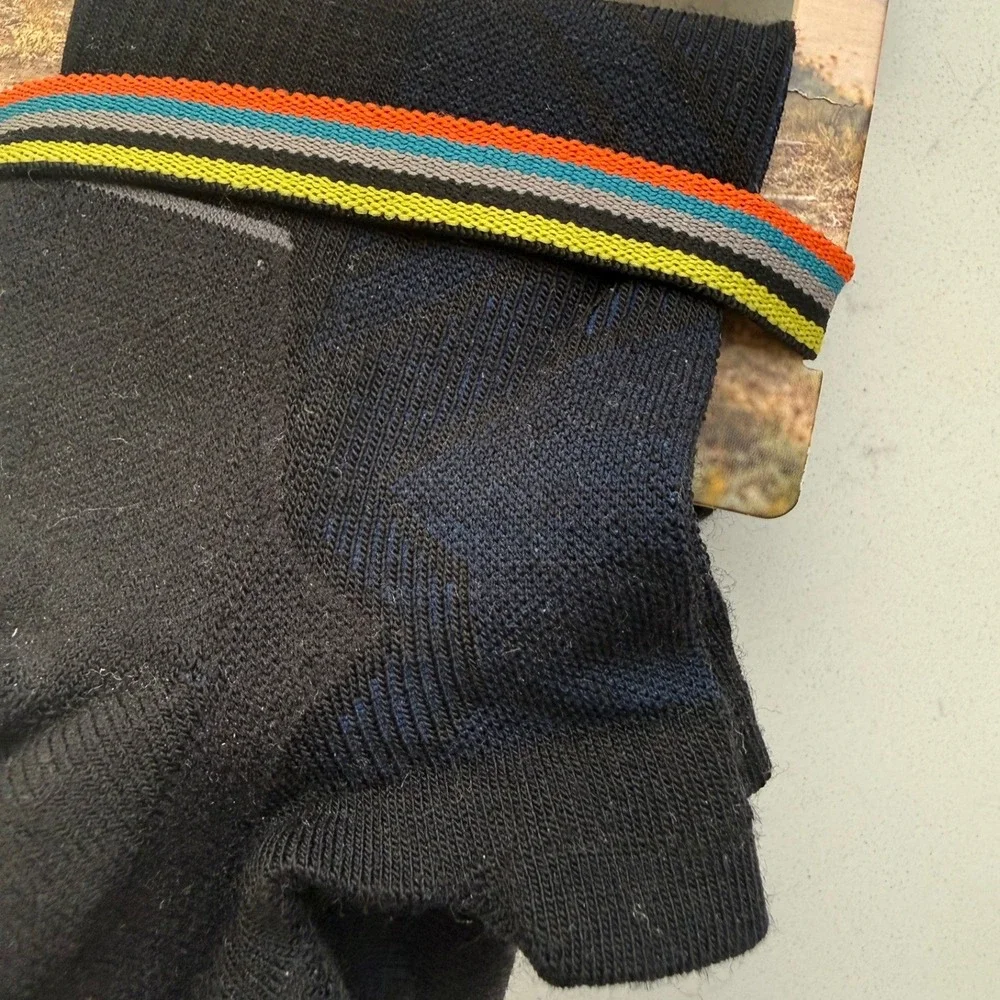 Smartwool Women's Run Low Ankle Socks Black L Targeted Cushion Merino Wool NWT